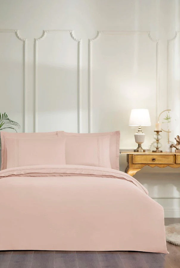 Двоен спален комплект «Soft Line Organic» - King size, 6 части, памучен сатен - Image 2