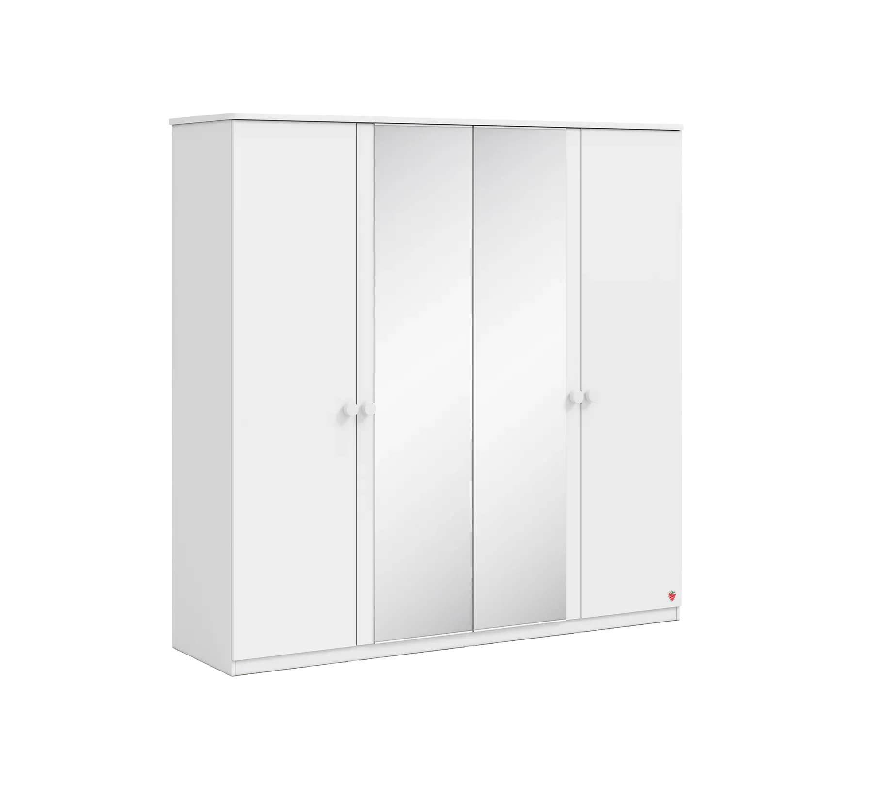 Четирикрилен гардероб «Varia White» - ширина 205см - Image 4