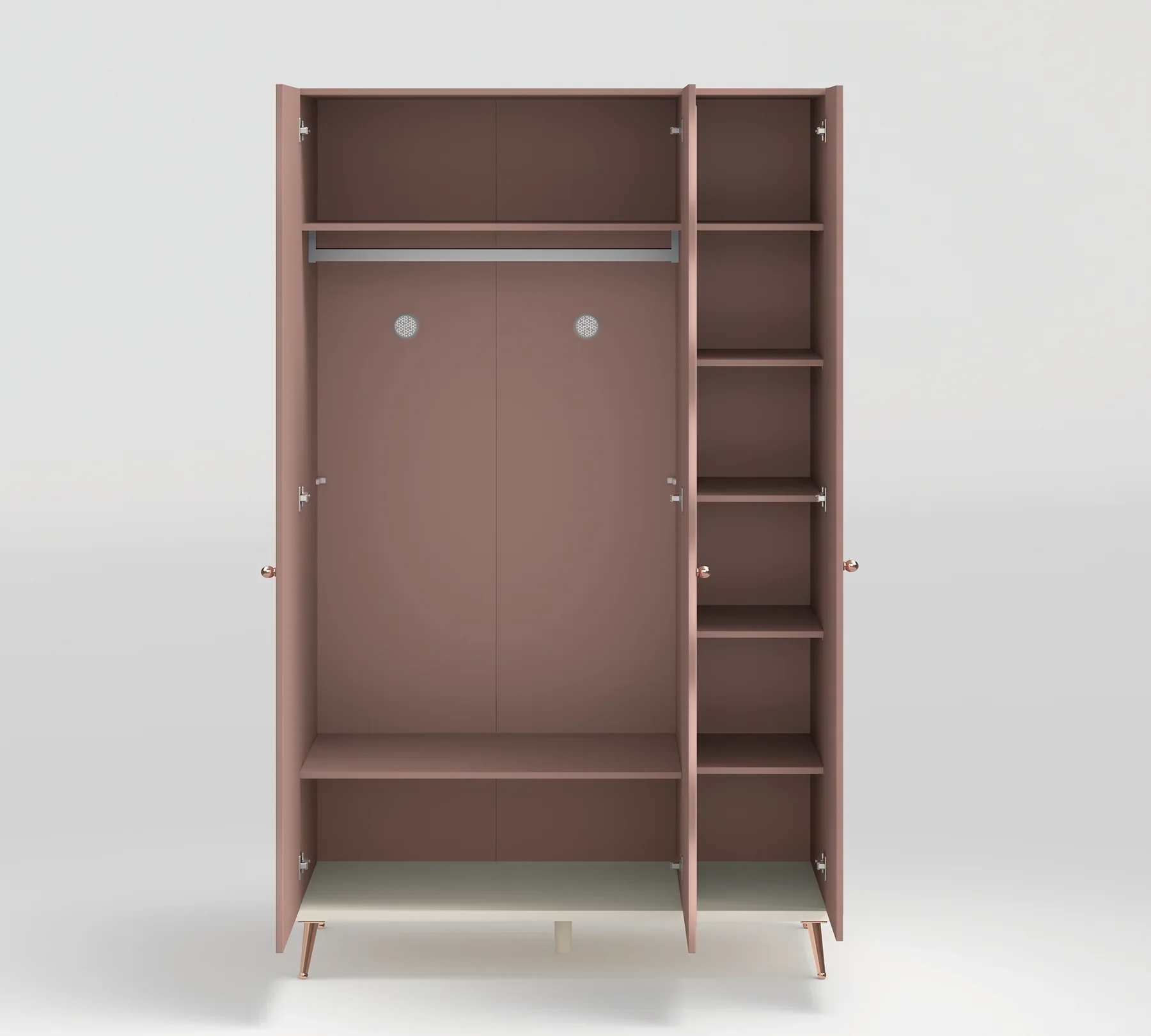 Трикрилен гардероб «Elegance» с ширина 127см - Image 3