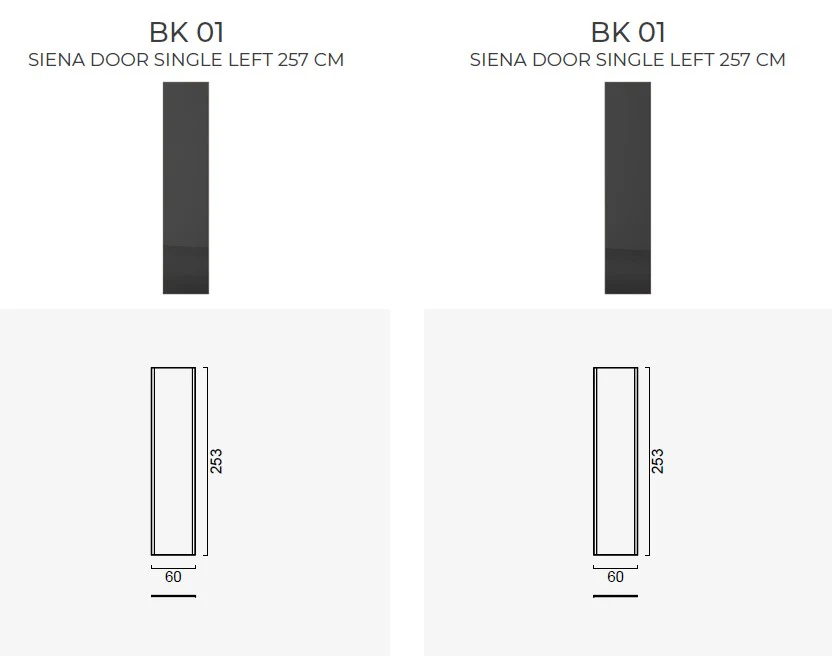 Врати за модулен гардероб «Beta» - 5 модела, стъклена, ПДЧ - Image 32