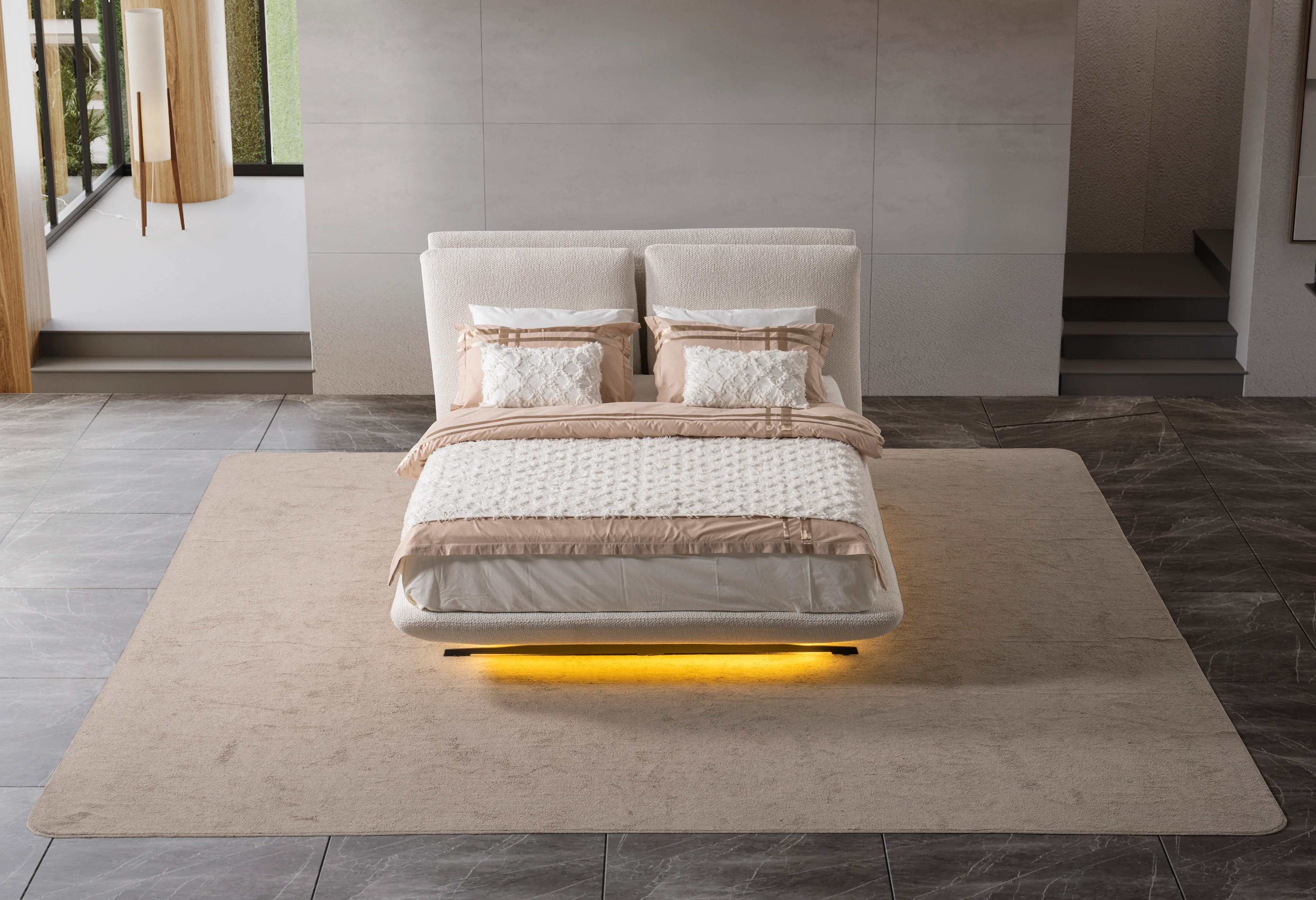 Тапицирано легло «Messina» с LED осветление - Image 11