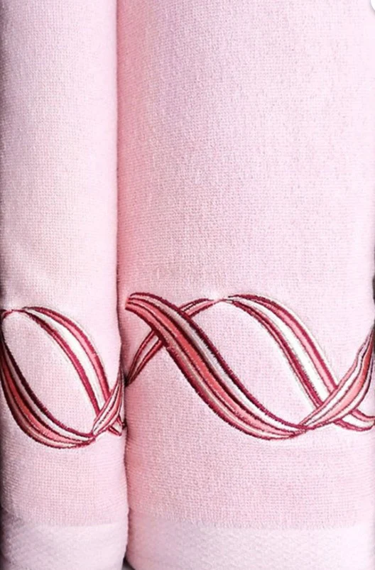 Комплект хавлии «Pink Wave/ Bordo - Pembe» - 4 части - Image 3