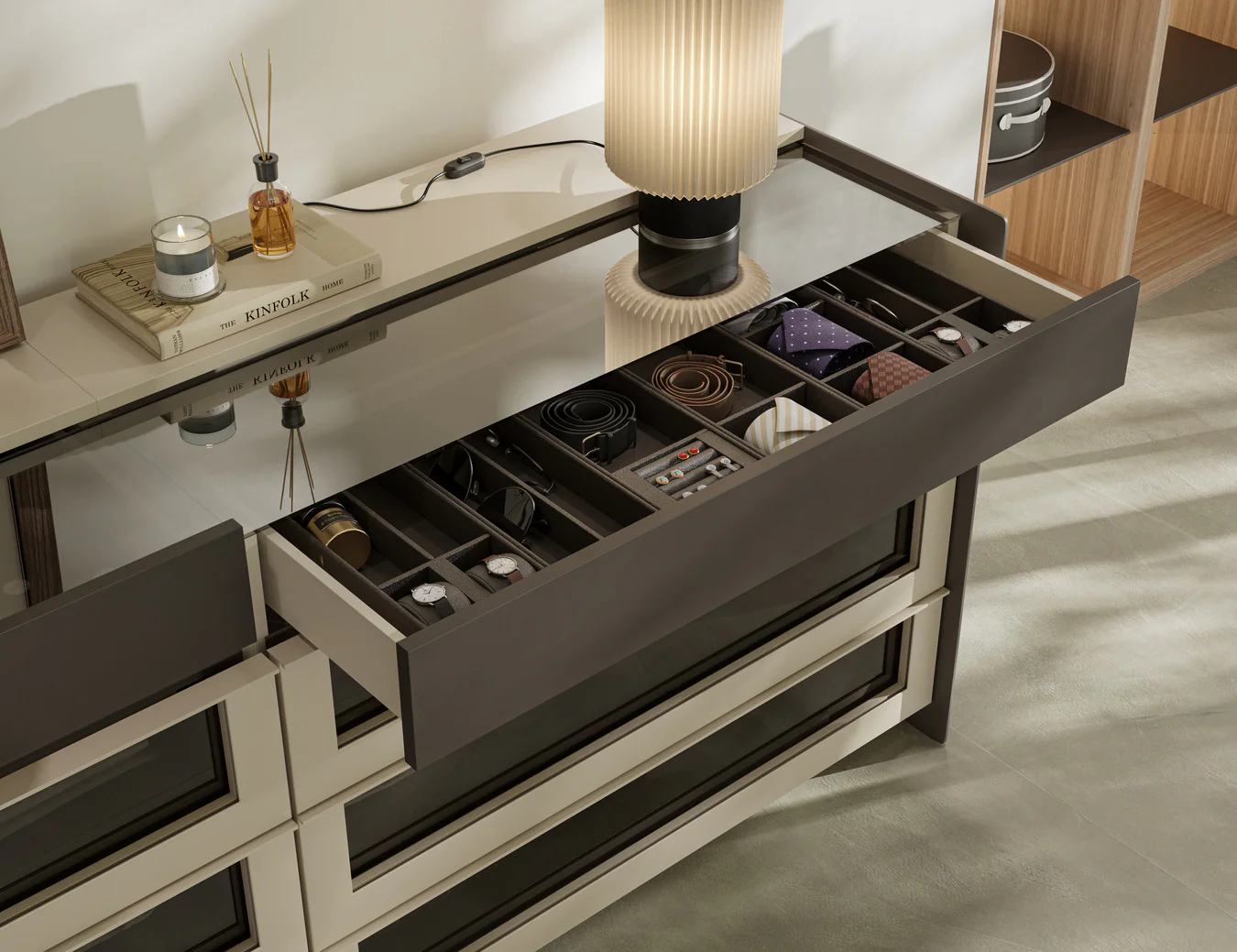 Островен модул «Beta» + чекмеджета с органайзери, ширина 100см - Image 2