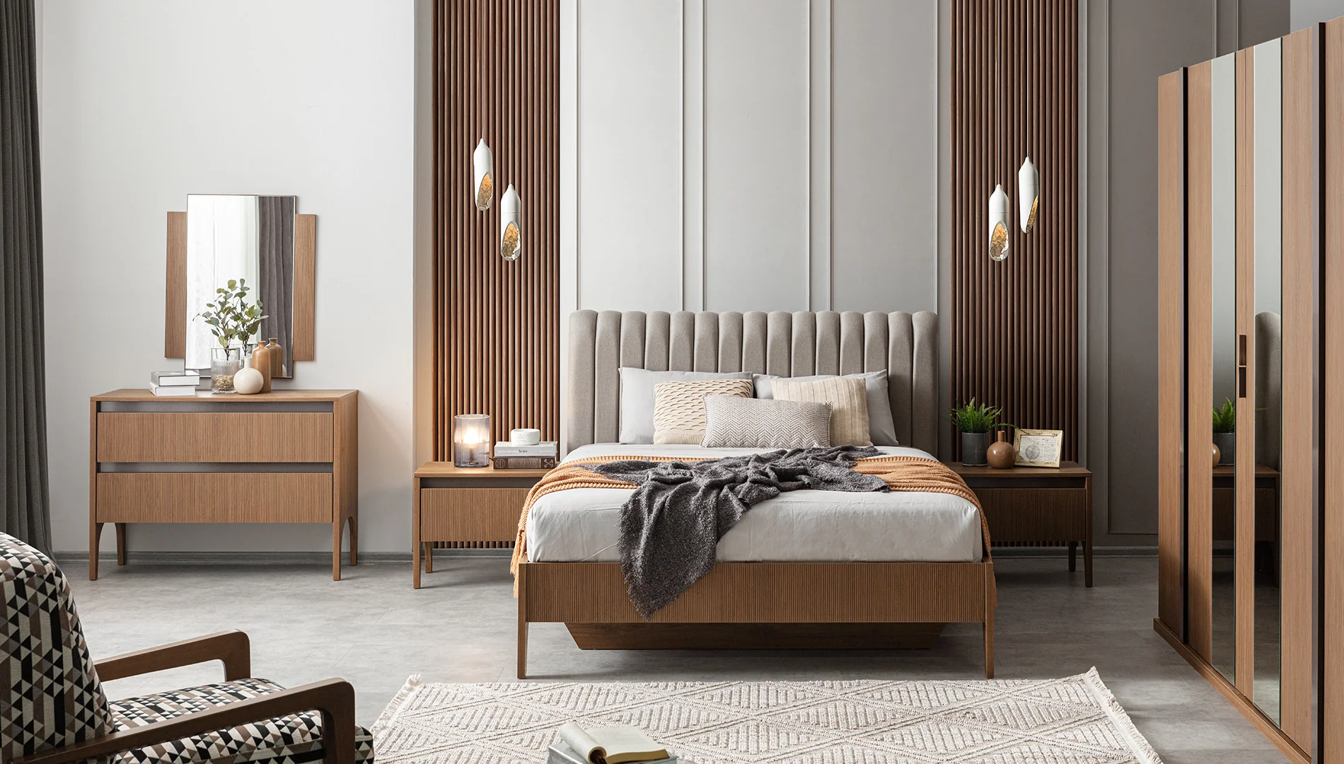 Нощно шкафче «Wood» + чекмедже, размер 64х50х45см - Image 2