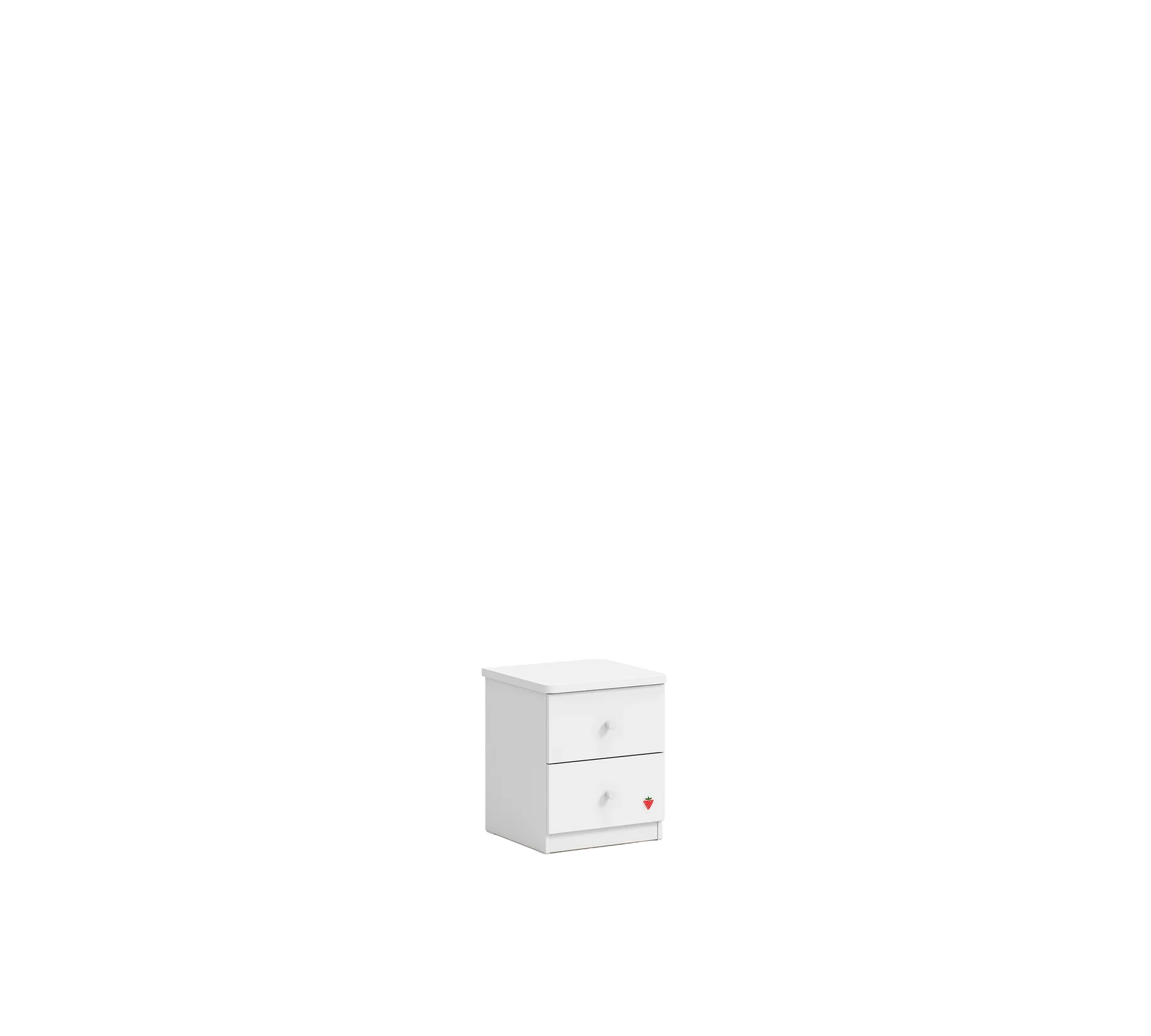 Нощно шкафче «Varia White» + две чекмеджета, размер 43х50х42см - Image 4