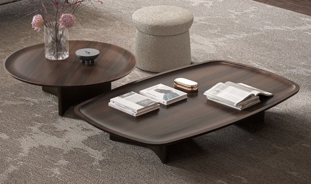 Холна маса «Riva» с естествен фурнир, размер 160х26х100см - Image 2