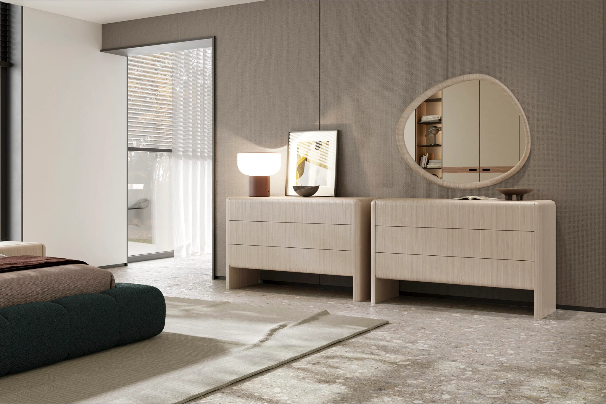 Скрин «Aqua» с три чекмеджета, размер 130х80х48см - Image 4