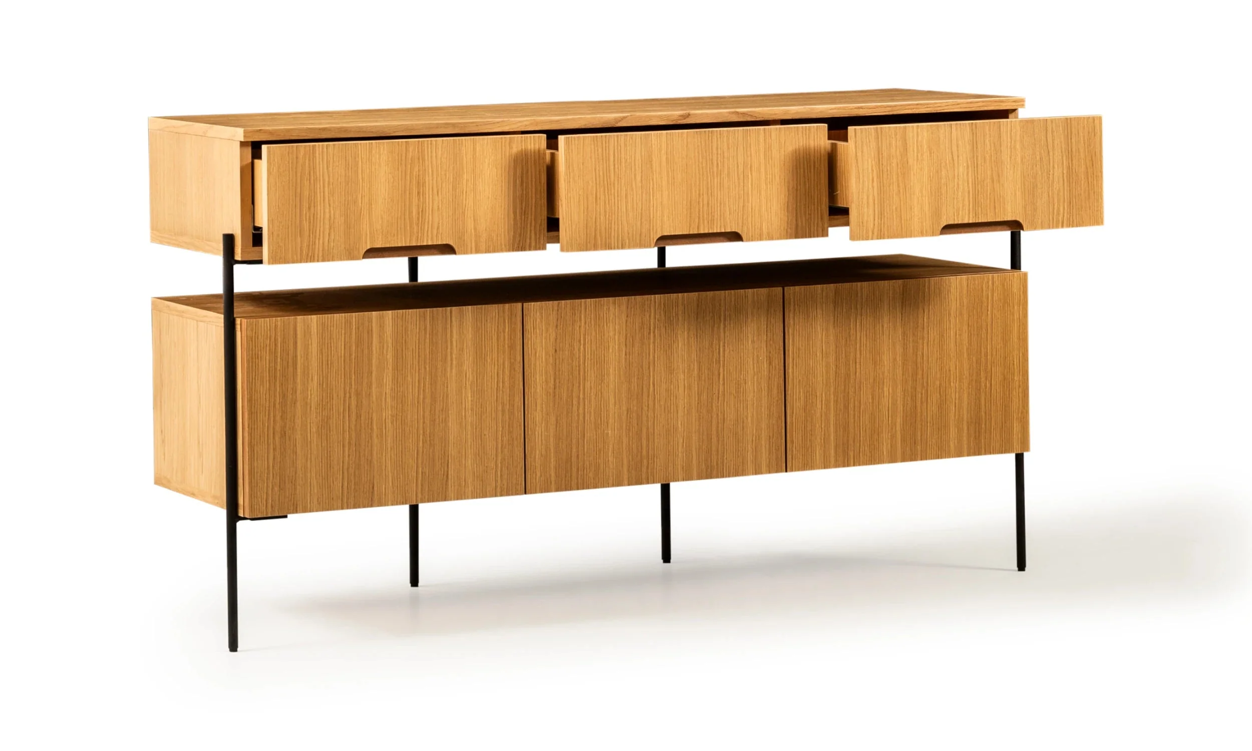Бюфет «Harmonia 40001» с естествен фурнир, размер 142х79х44см - Image 5