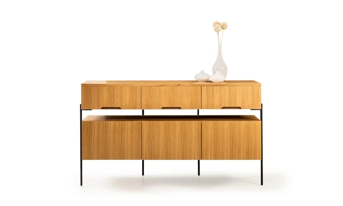 Бюфет «Harmonia 40001» с естествен фурнир, размер 142х79х44см - Image 7