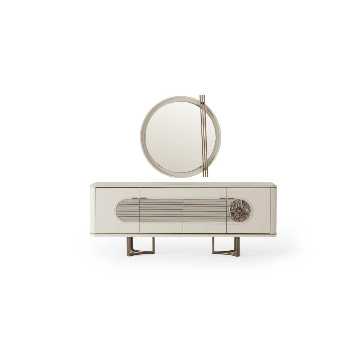 Бюфет «Loft» + огледало, размер 220х84х50см - Image 5
