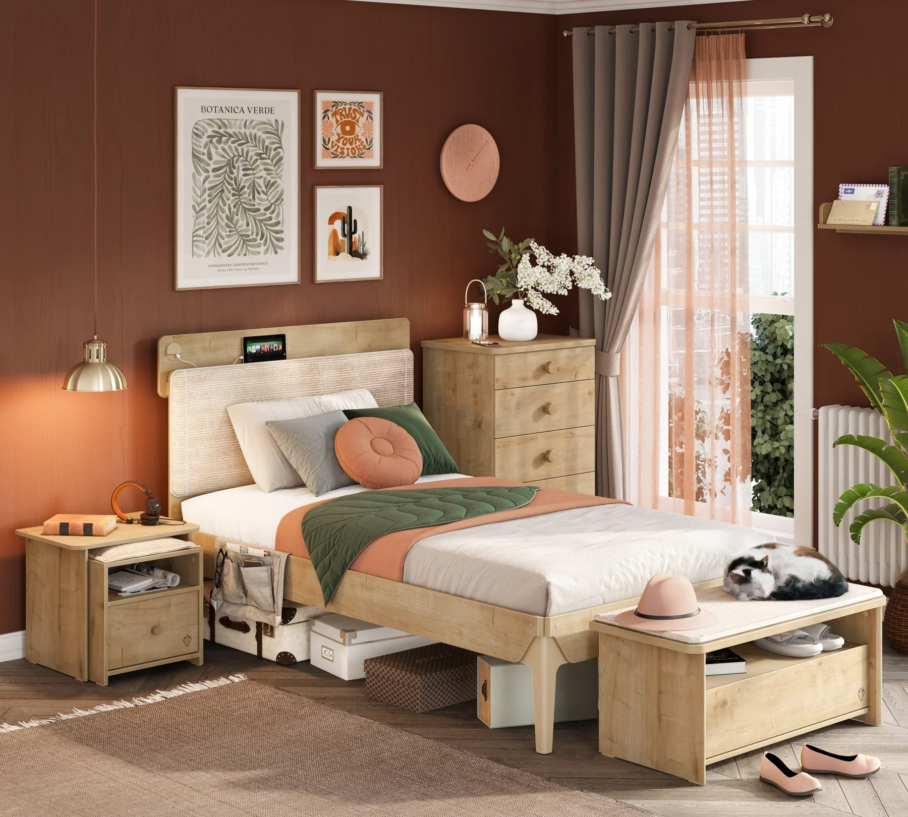 Легло «Mocha Modern» + USB зарядна станция, с органайзер - Image 3