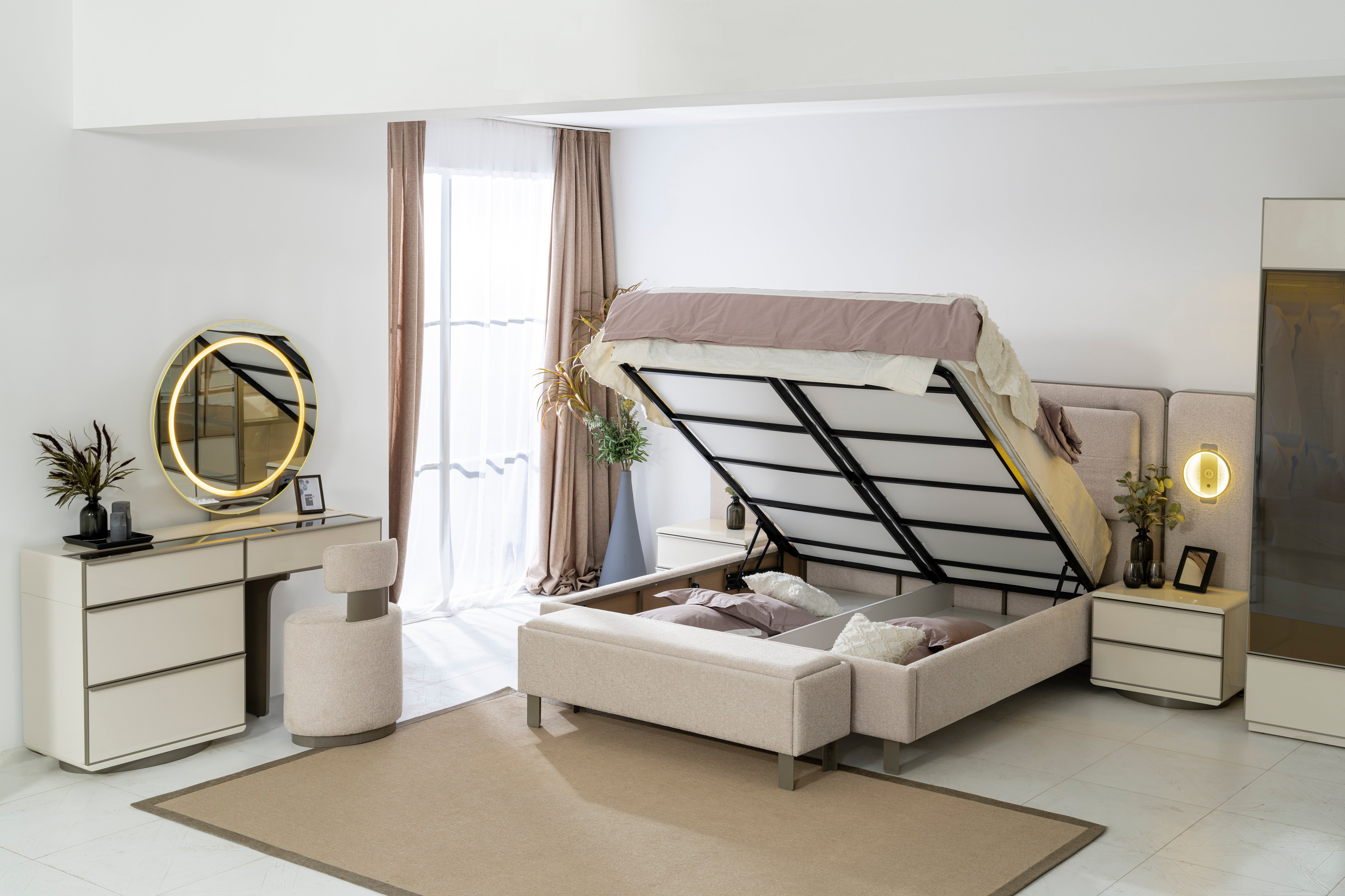 Скрин «Pamukkale» с пет чекмеджета, размер 72х107х45см - Image 4