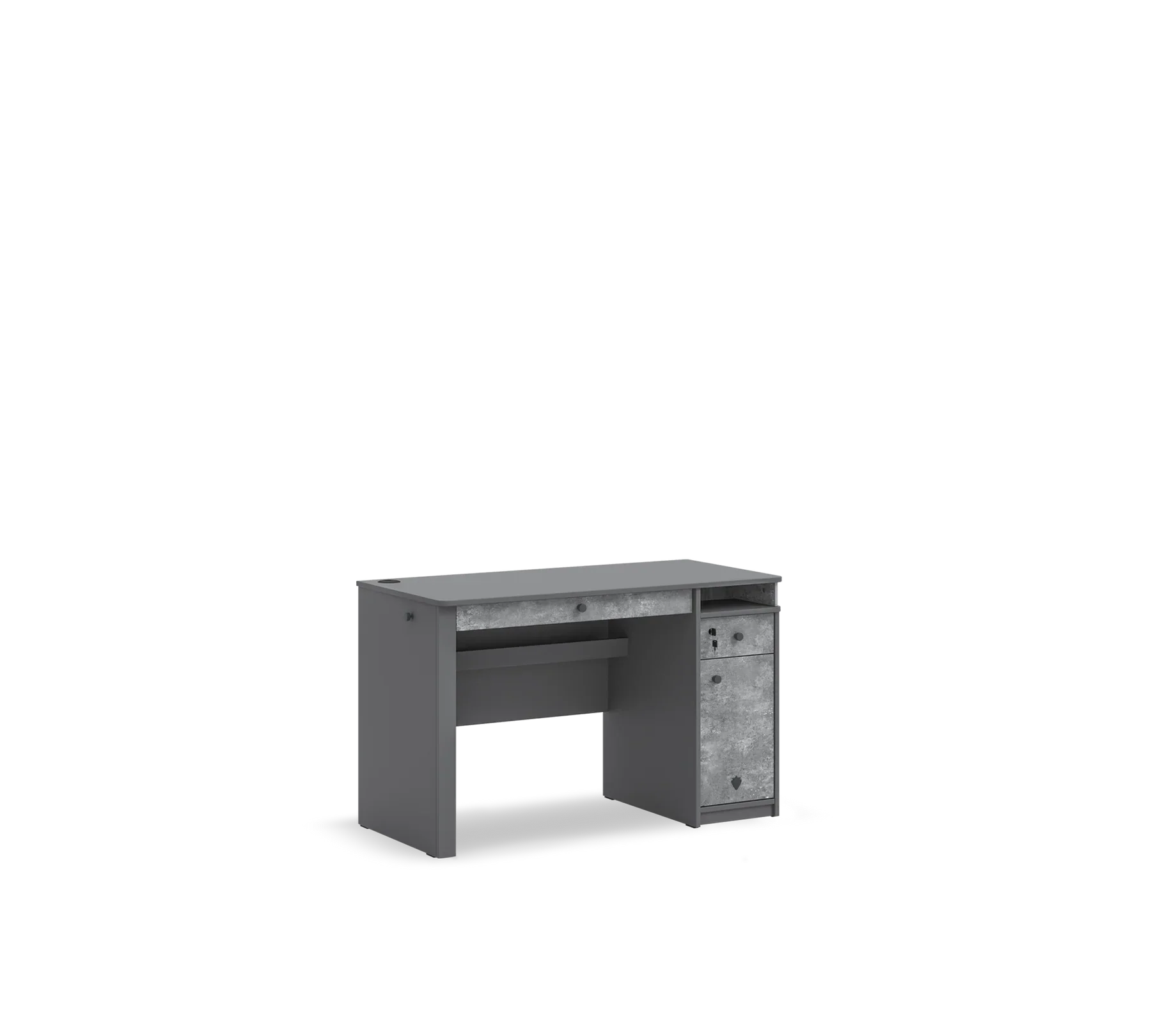 Бюро «Space Gray» с чекмеджета, размер 121x75x57см - Image 3