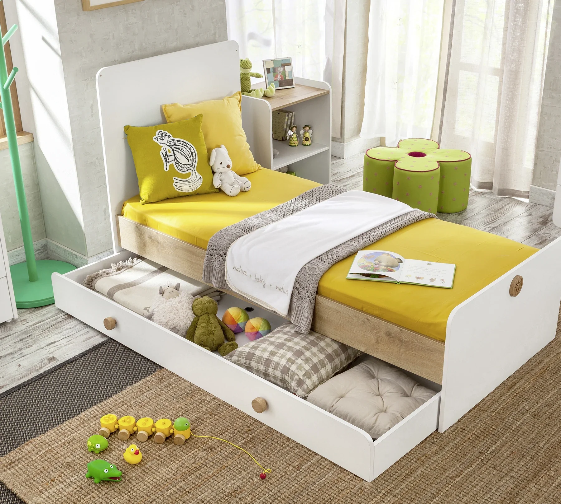 Трансформираща се бебешка кошара - легло «Natura Baby Sl» за матраци 80x130см и 80x180cm - Image 3