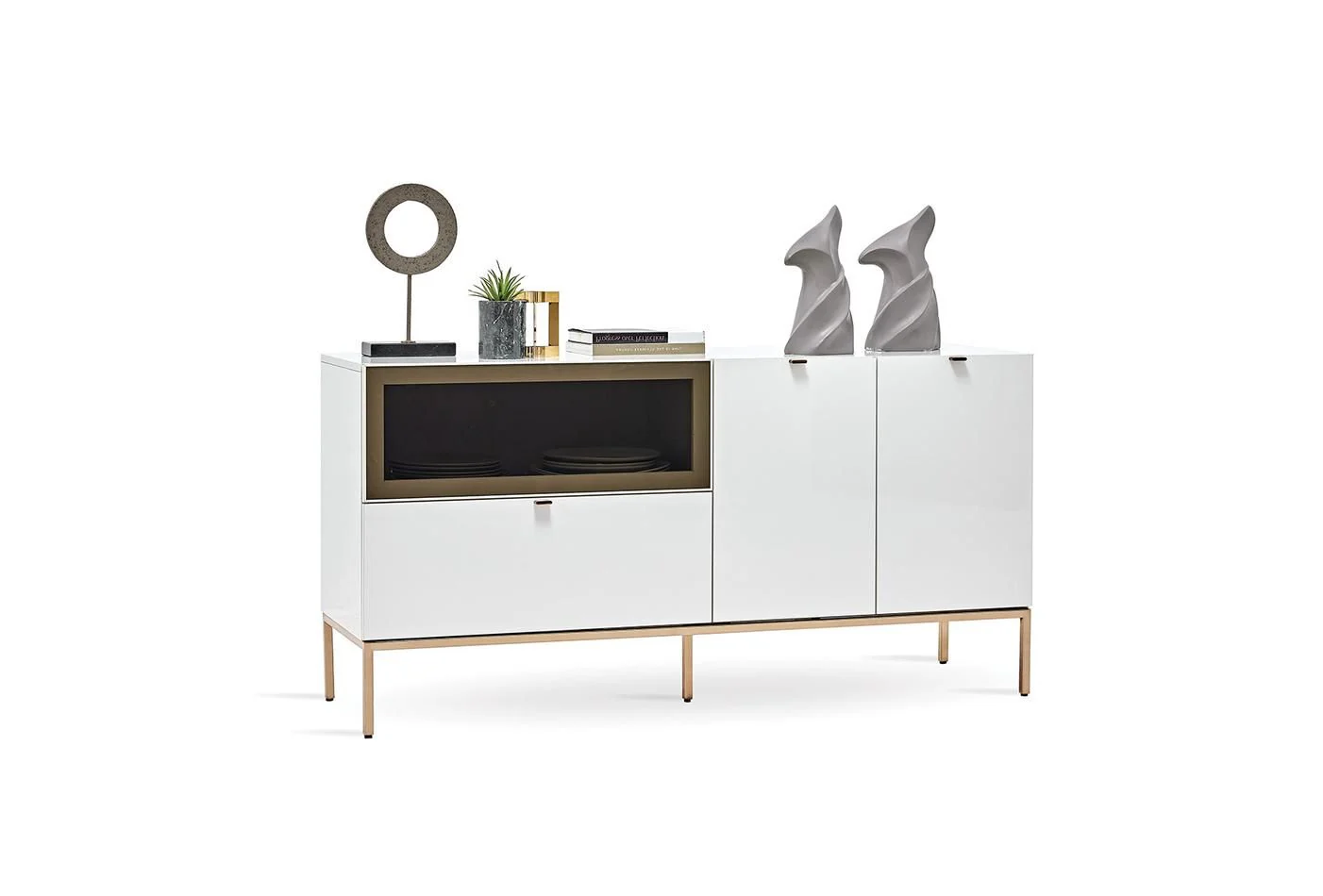 Бюфет «Legato White» с чекмедже, размер 160х81х48см