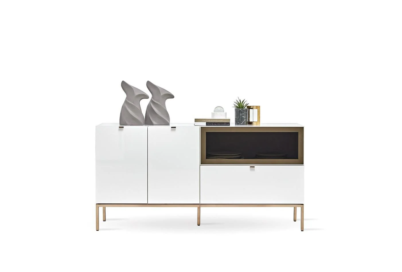 Бюфет «Legato White» с чекмедже, размер 160х81х48см - Image 2