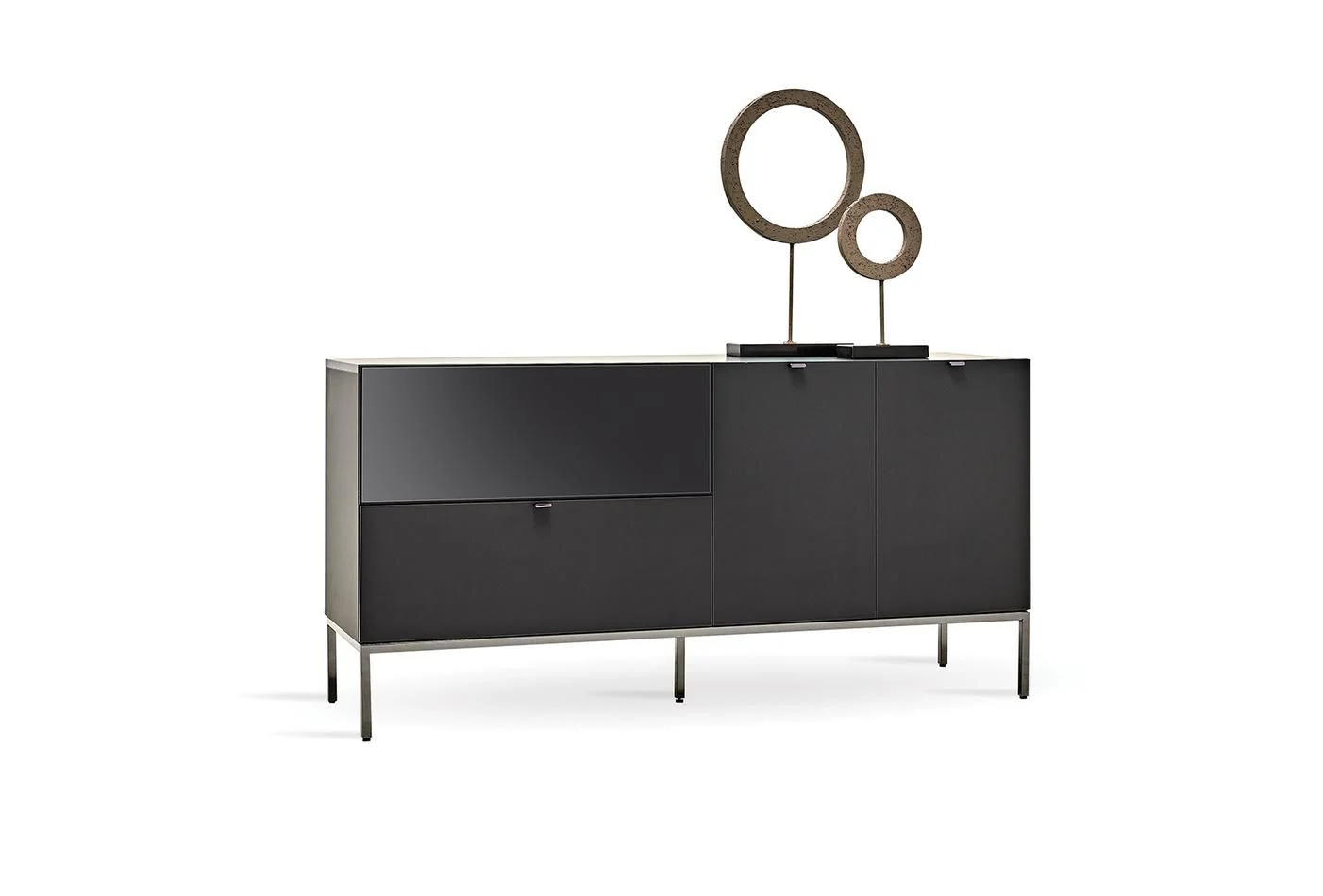Бюфет «Legato Black» с чекмедже, размер 160х81х48см