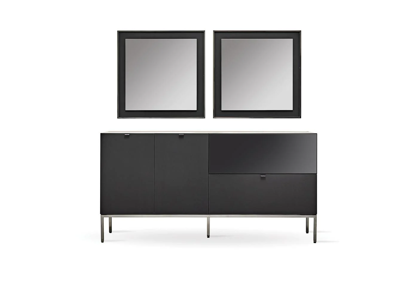 Бюфет «Legato Black» с чекмедже, размер 160х81х48см - Image 3