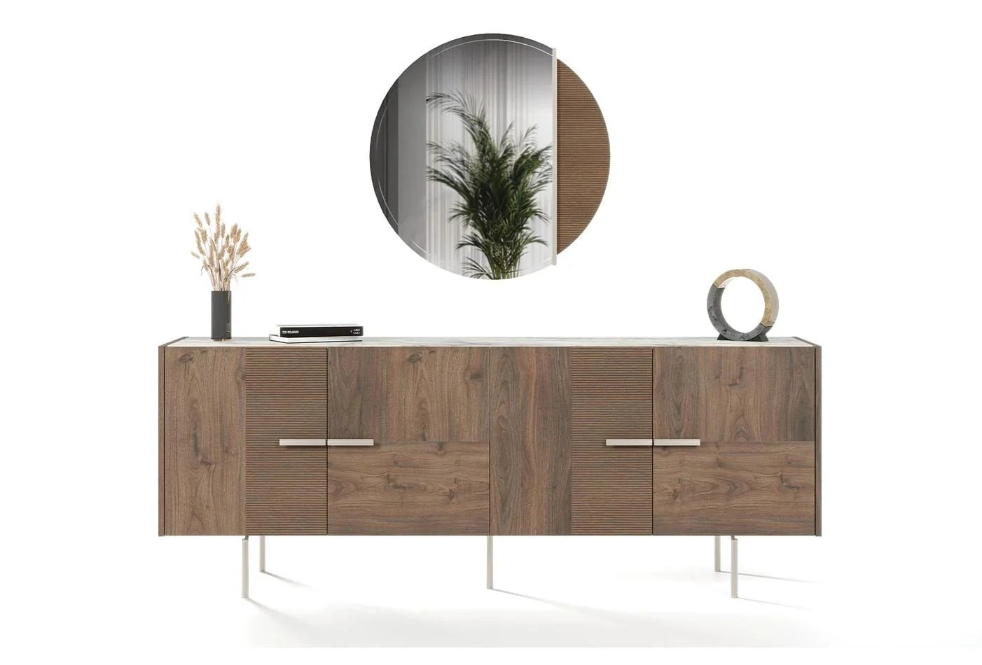 Бюфет «Pavia» с вътрешно чекмедже, размер 209х80х49см - Image 3