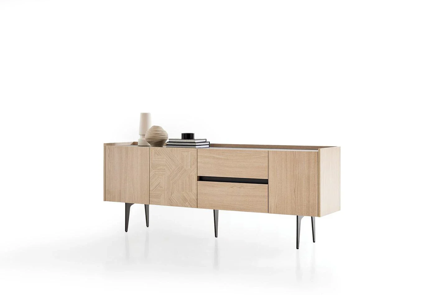 Бюфет «Terra» с две чекмеджета, с LED осветление, размер 209х80х47см - Image 5