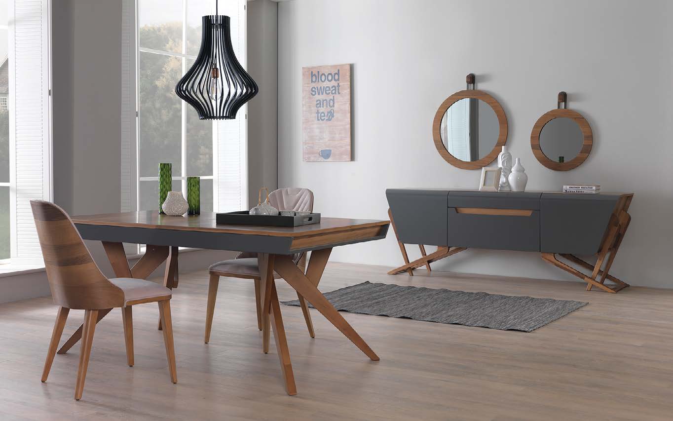 Бюфет «Royal Antracite» с естествен фурнир, размер 215х80х53см - Image 3