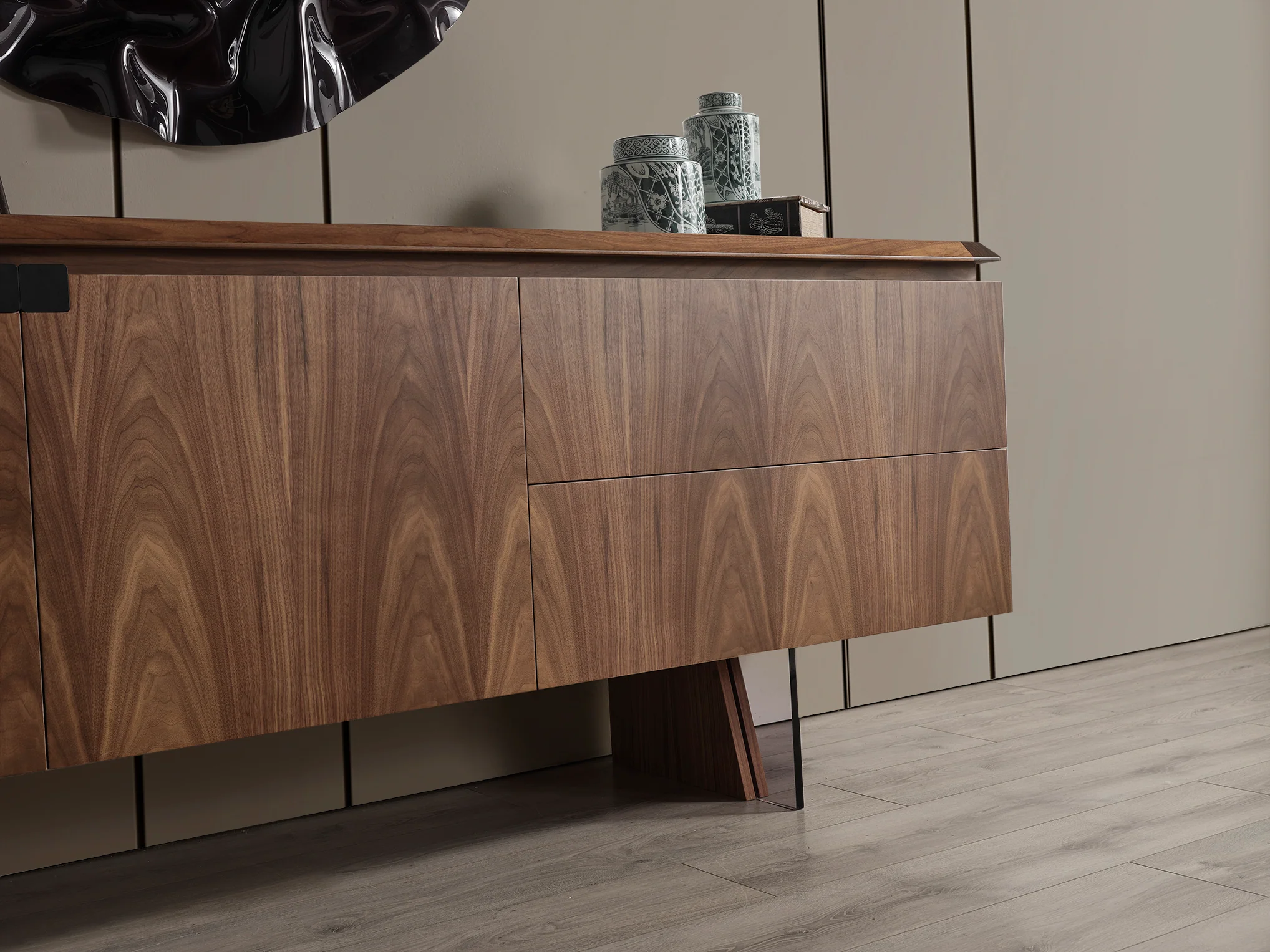 Бюфет «MK 41» с естествен фурнир, размер 208х82х49см - Image 5