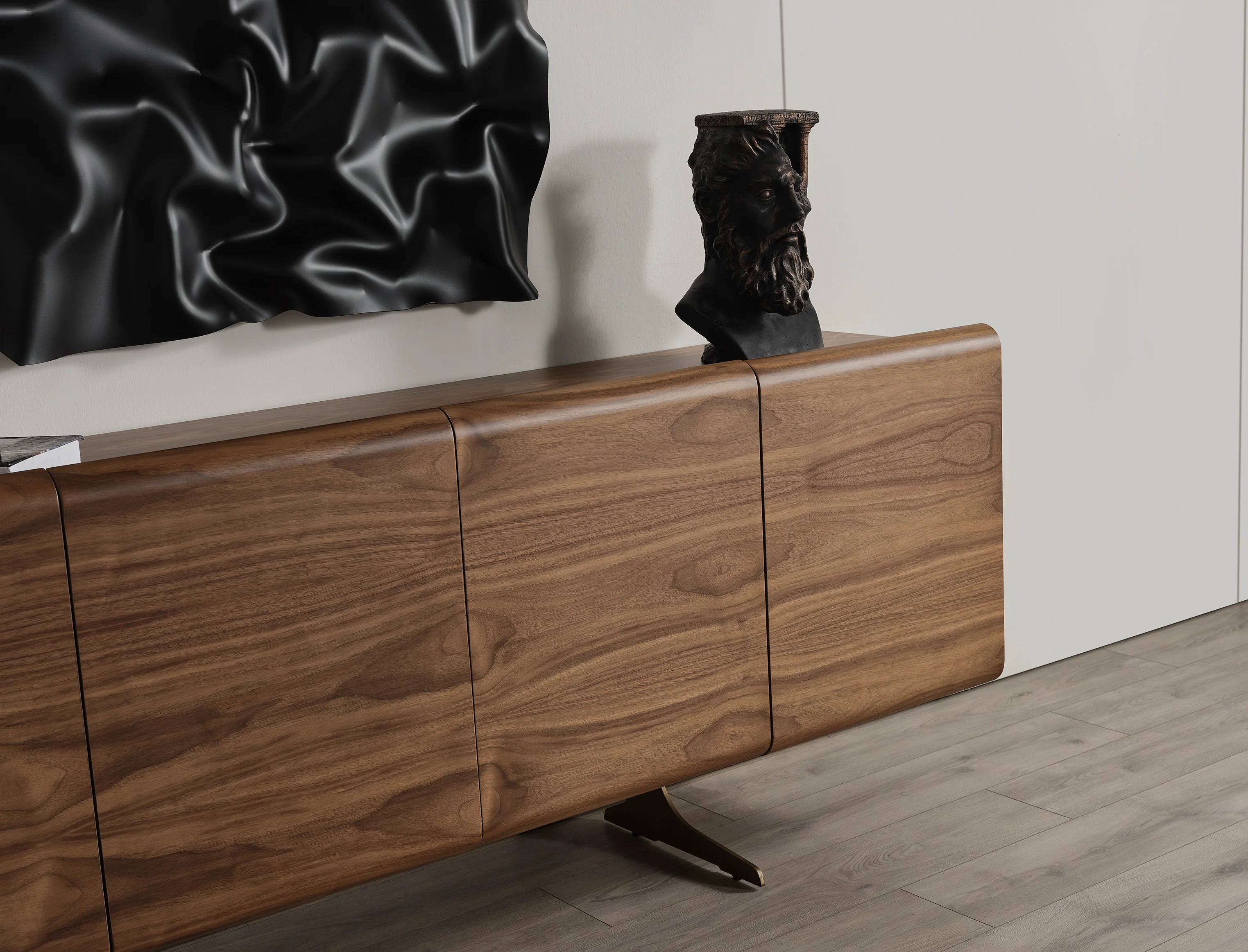 Бюфет «MK 43» с естествен фурнир, размер 208х82х48см - Image 3