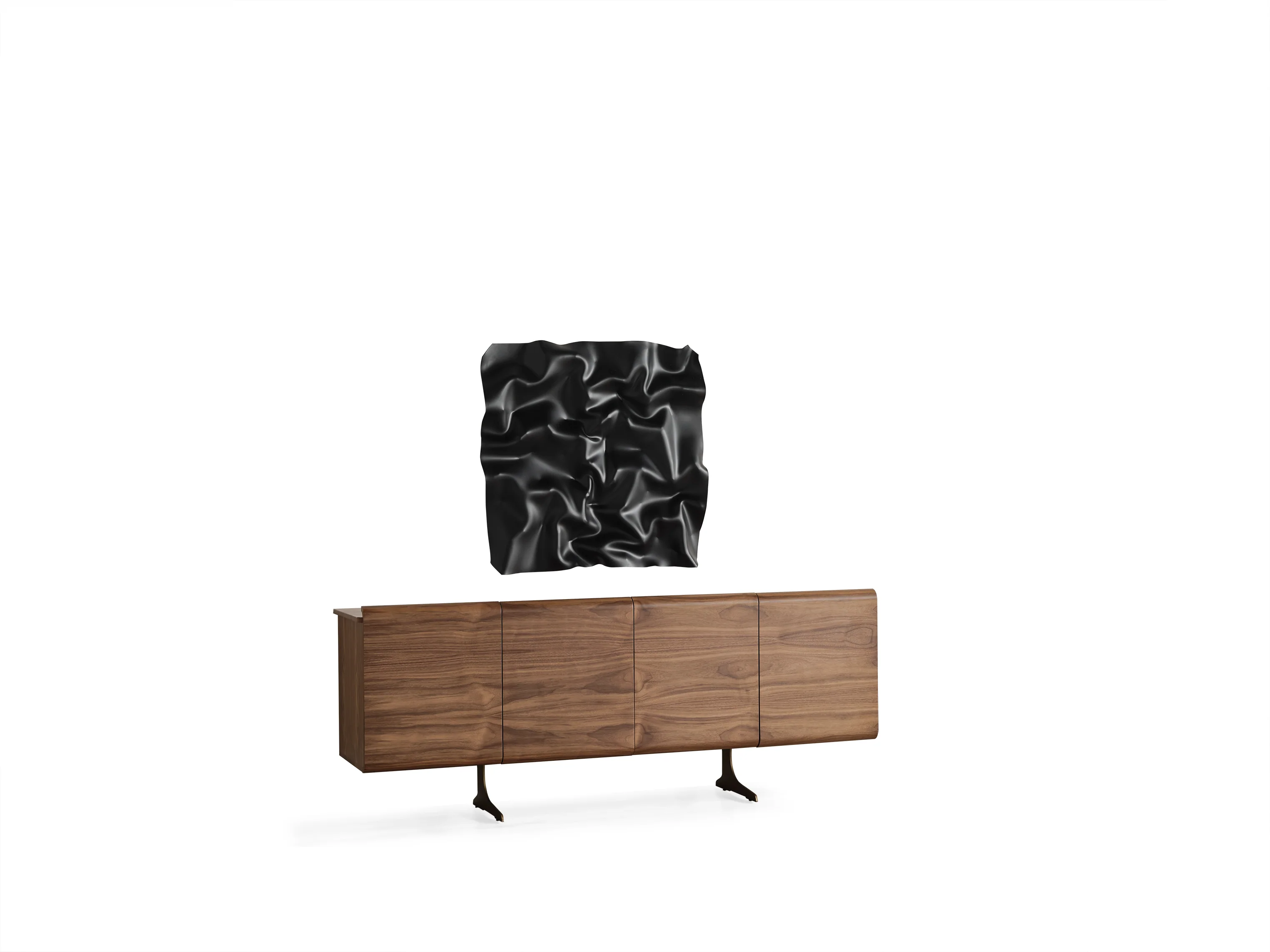 Бюфет «MK 43» с естествен фурнир, размер 208х82х48см - Image 9
