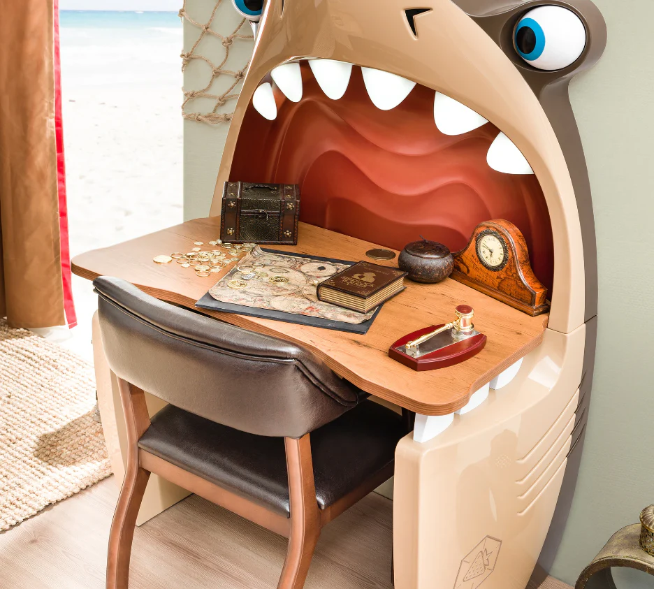 Бюро «Pirate Shark» + LED осветление, размери 101х157х60 - Image 3
