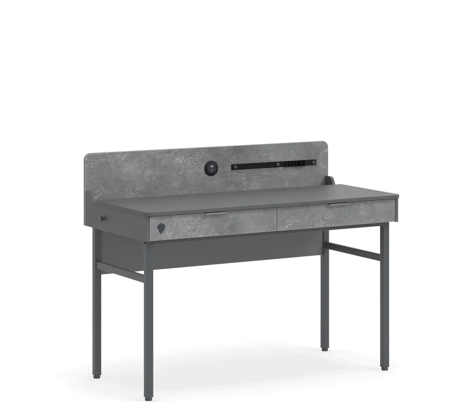 Бюро «Space Gray» с USB зарядна станция, размер 128x96x61 - Image 5