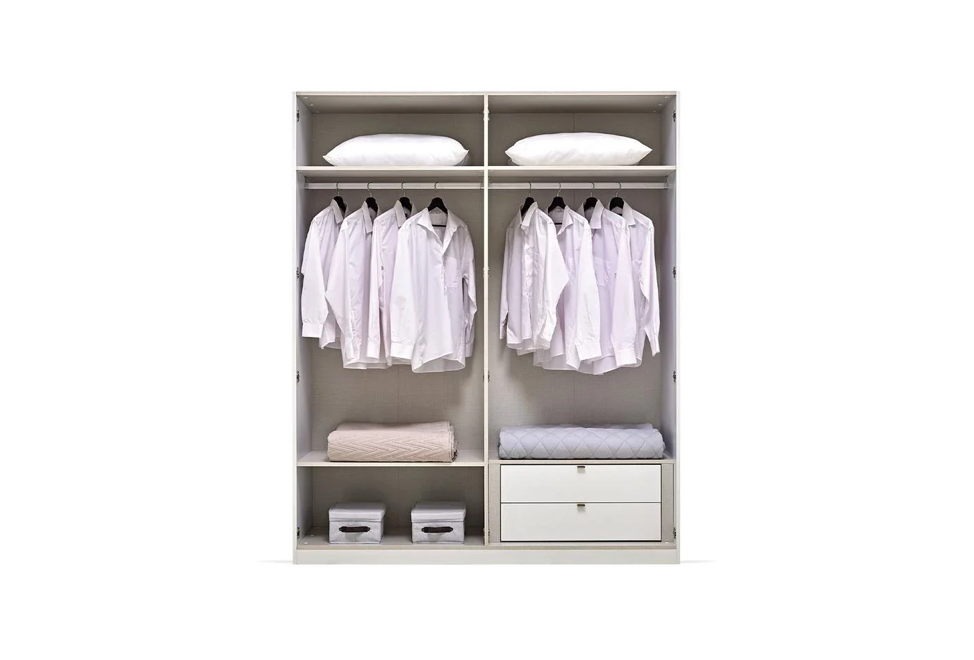 Четирикрилен гардероб «Legato White» - ширина 180см - Image 2