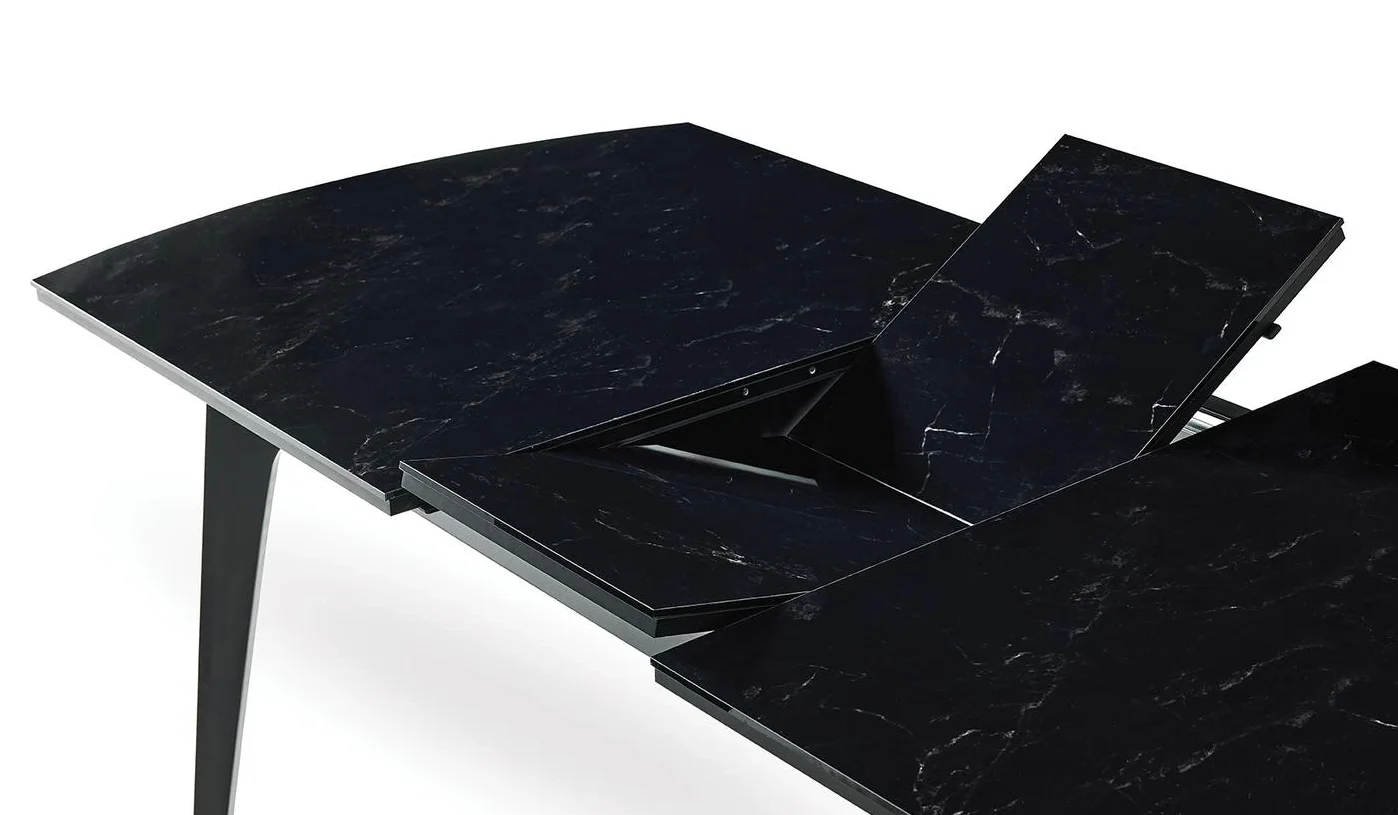 Трапезна разтегателна маса «Legato Black» с размер 180х76х100см - Image 4