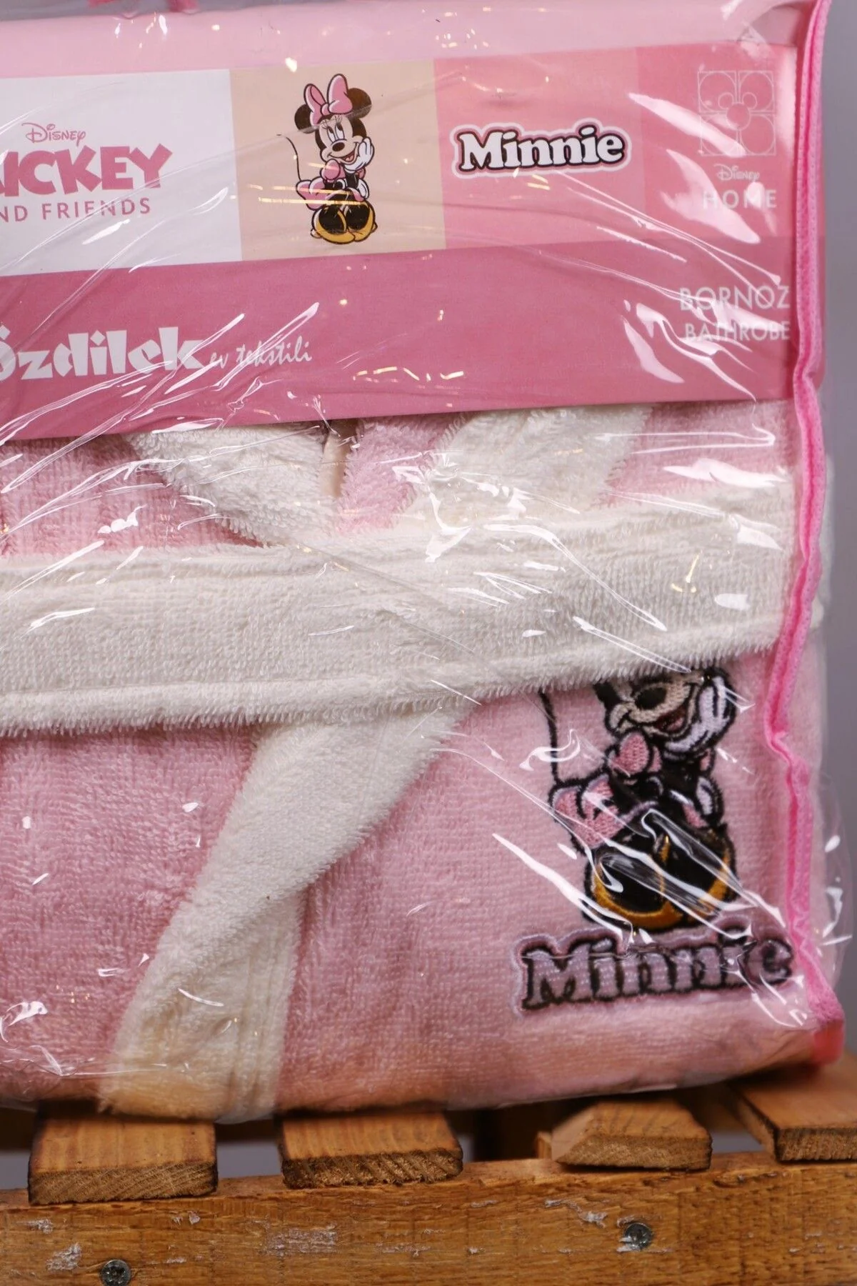 Детски халат за баня «Minnie Happy Pink» - памук, възраст 11-12г. - Image 2