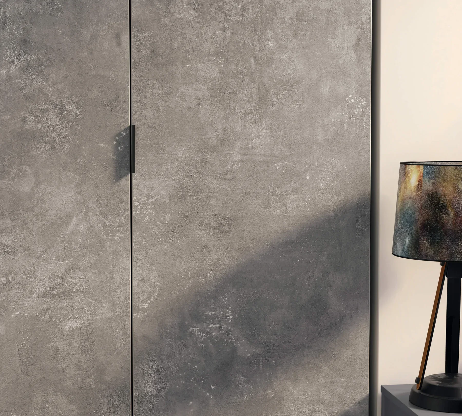 Двукрилен гардероб «Space Gray» - рафтове, ширина 104см - Image 4