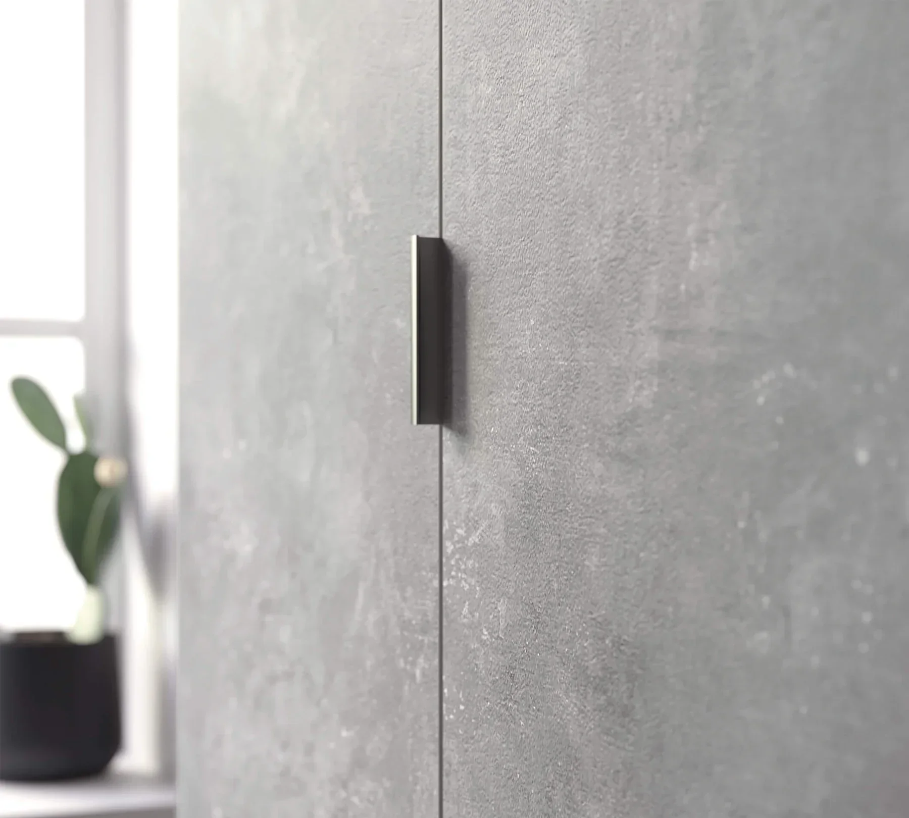 Двукрилен гардероб «Space Gray» - рафтове, ширина 104см - Image 5