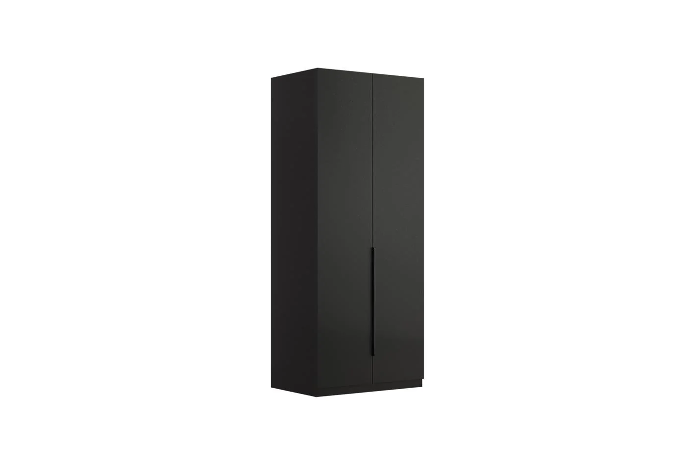 Двукрилен гардероб «Legato Black» - чекмеджета, ширина 91см