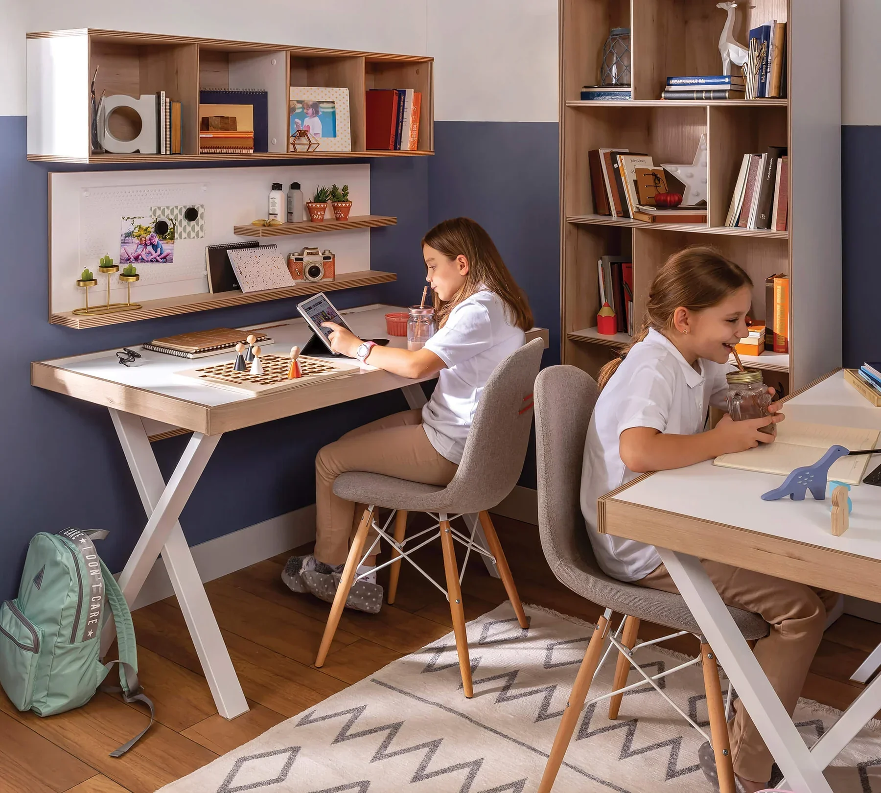 Етажерка за бюро «Modera» + органайзери, размер 120х40х14см - Image 9