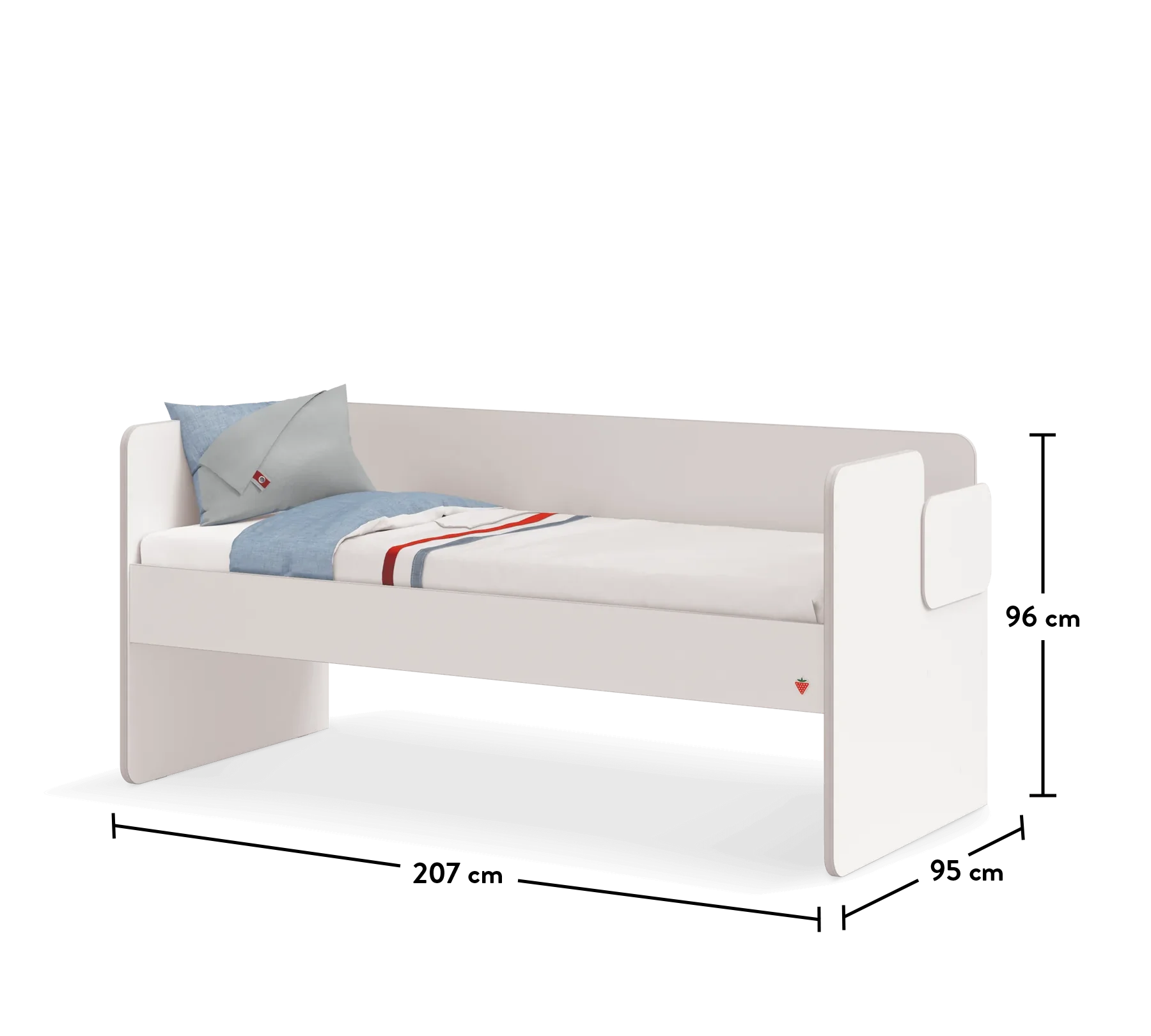 Горно легло за модулно двуетажно легло «Studio White» - Image 11
