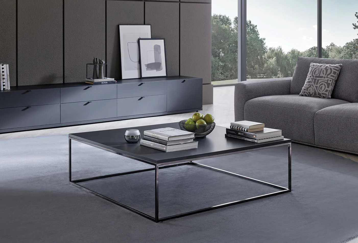 Холна маса «Legato Black» с размер 110х35х110см - Image 3