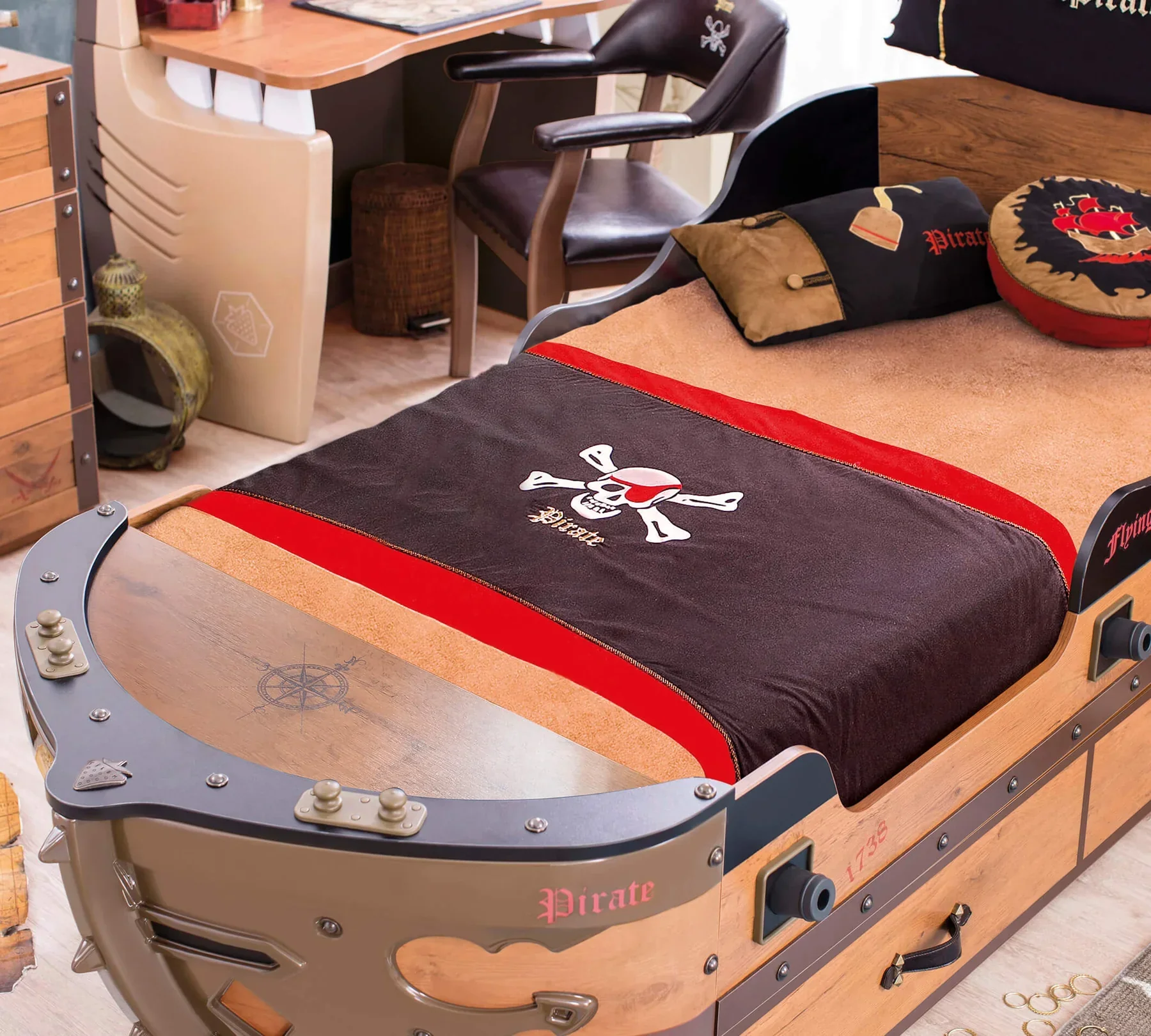 Легло-кораб «Pirate S» за матрак 90х190см - Image 4