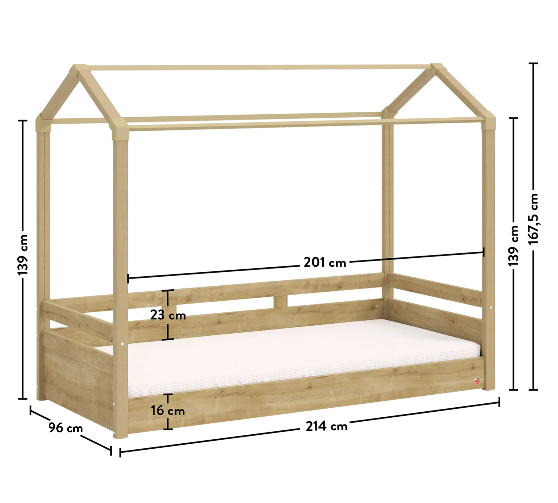 Легло - къщичка «Mocha» с размер 90х200см - Image 6