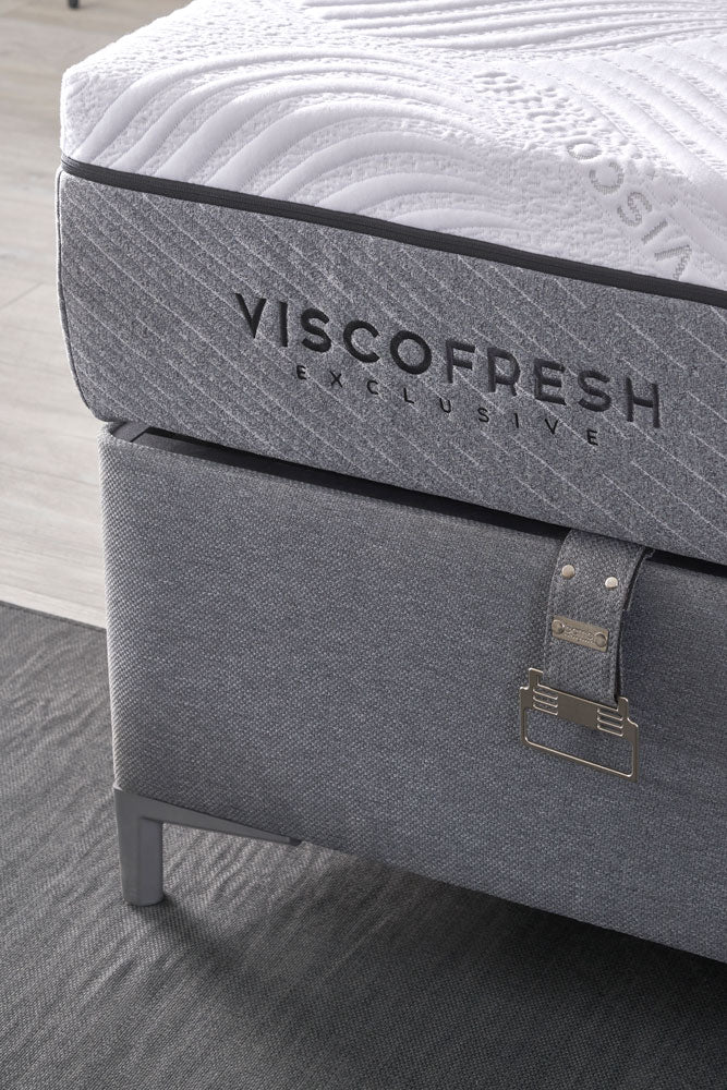 Тапицирано легло «Visco Fresh Exclusive» + Матрак и табла - с място за съхранение, матрак със свалящ се калъф - Image 6