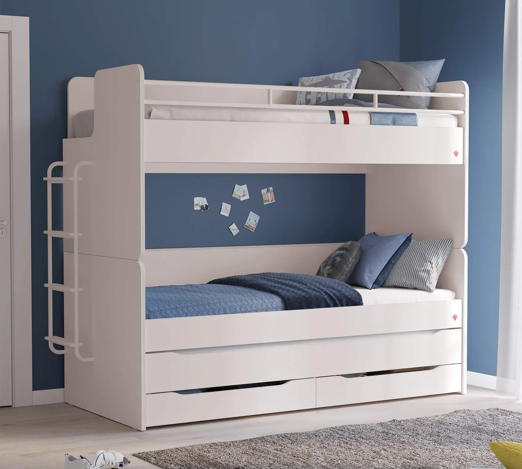 Легло за модулно двуетажно легло «Studio White» за матрак 90х200см - Image 4