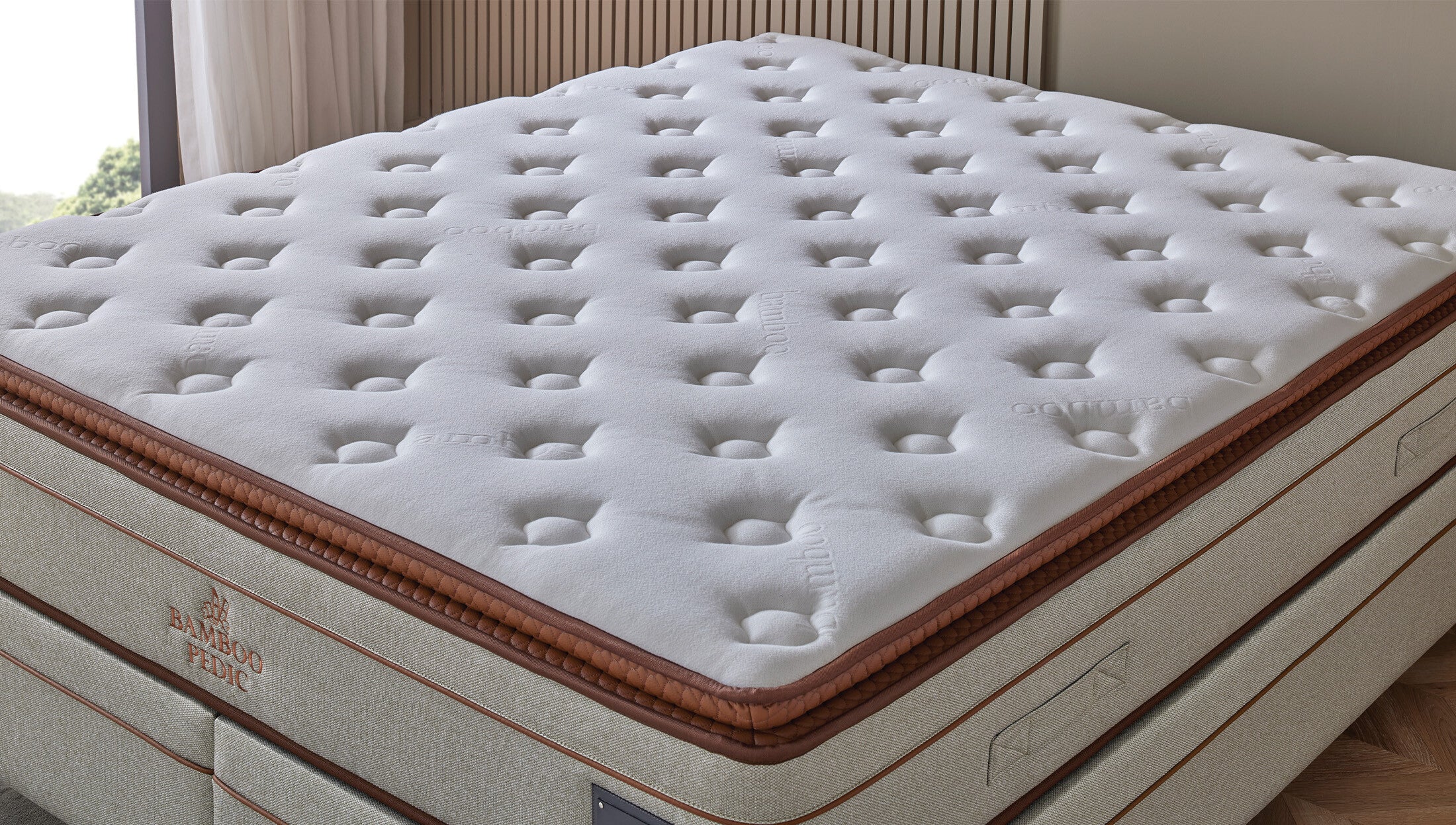 Матрак «Bamboo Pedic» с бамбукови влакна, с микрокапсули, с покет пружинна система, 34 см - Image 3