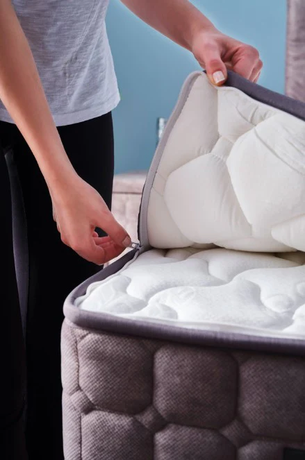 Матрак «Sleepure» + свалящ се калъф, с покет пружинна система, 31 см - Image 5