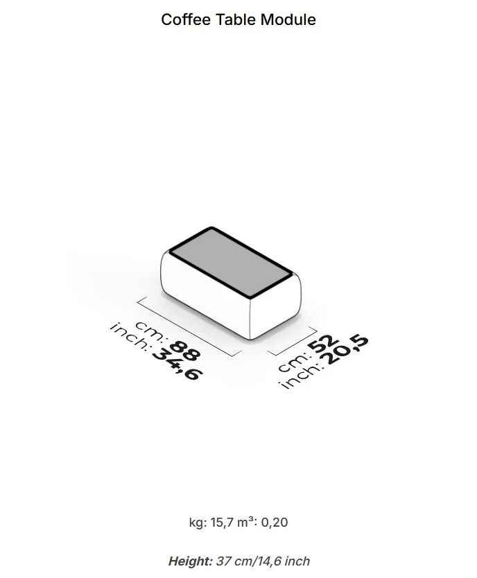 10 модула за модулен диван «Icona» + конзолна масичка, лежанка - Image 26