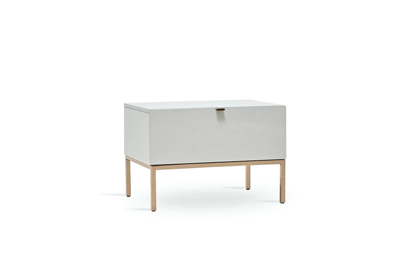 Нощно шкафче «Legato White» + чекмедже, размер 65х46х48см - Image 2