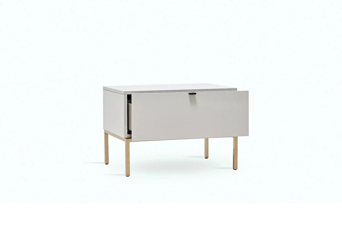 Нощно шкафче «Legato White» + чекмедже, размер 65х46х48см - Image 3
