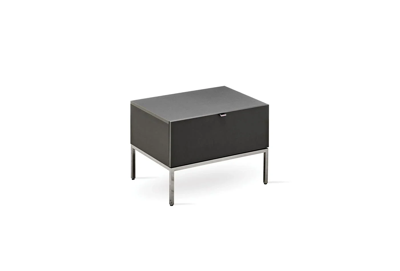 Нощно шкафче «Legato Black» + чекмедже, размер 65х46х48см - Image 4