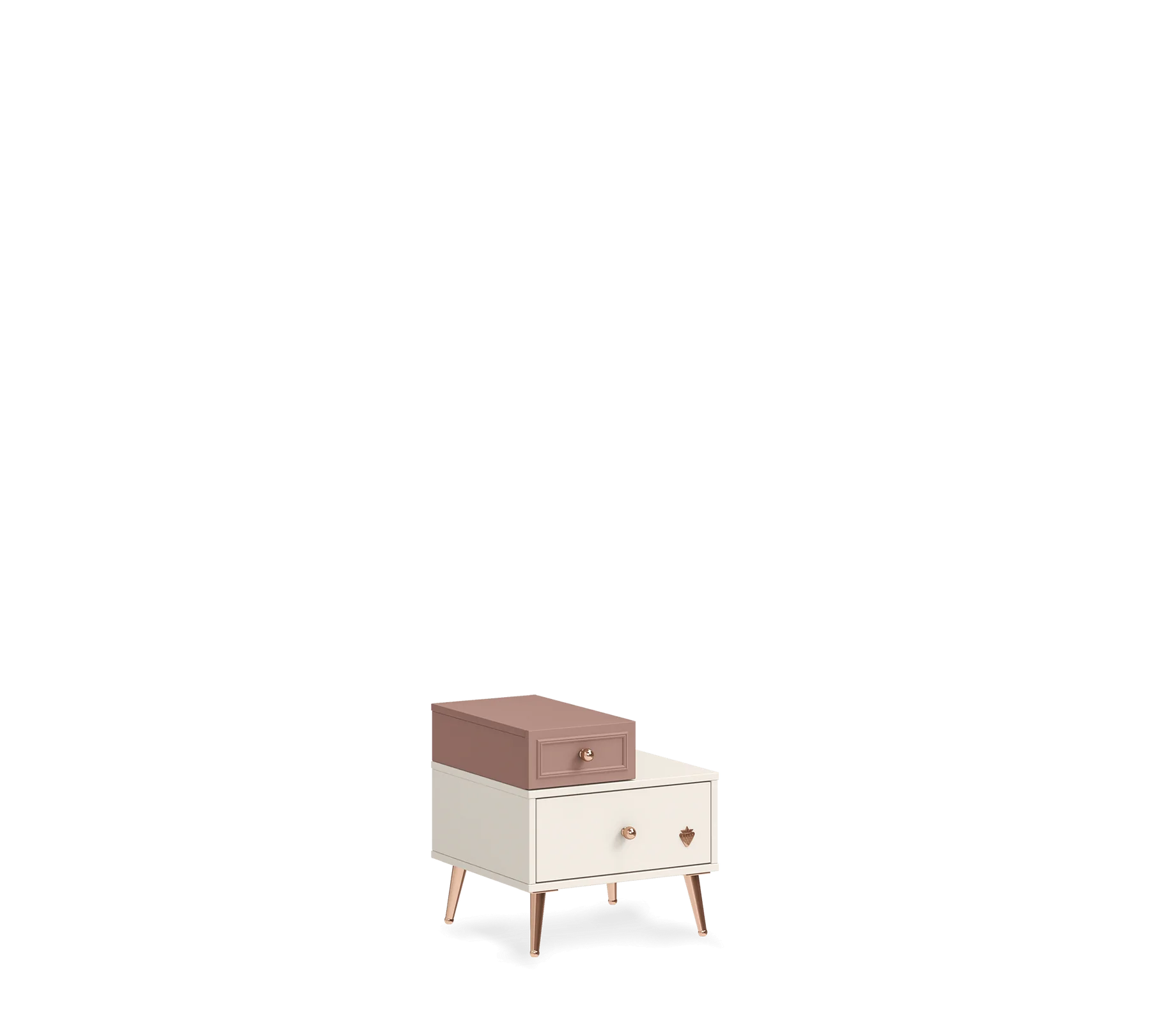 Нощно шкафче «Elegance» + две чекмеджета, размер 47х48х44см - Image 4